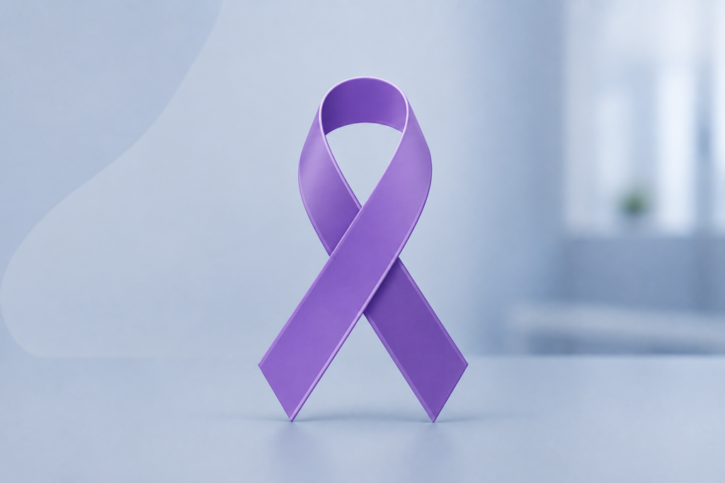 Lazo morado de cancer de testiculo